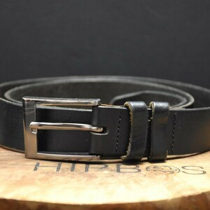 Next Vintage Mens Belt Leather Jeans Belt Black Size 32