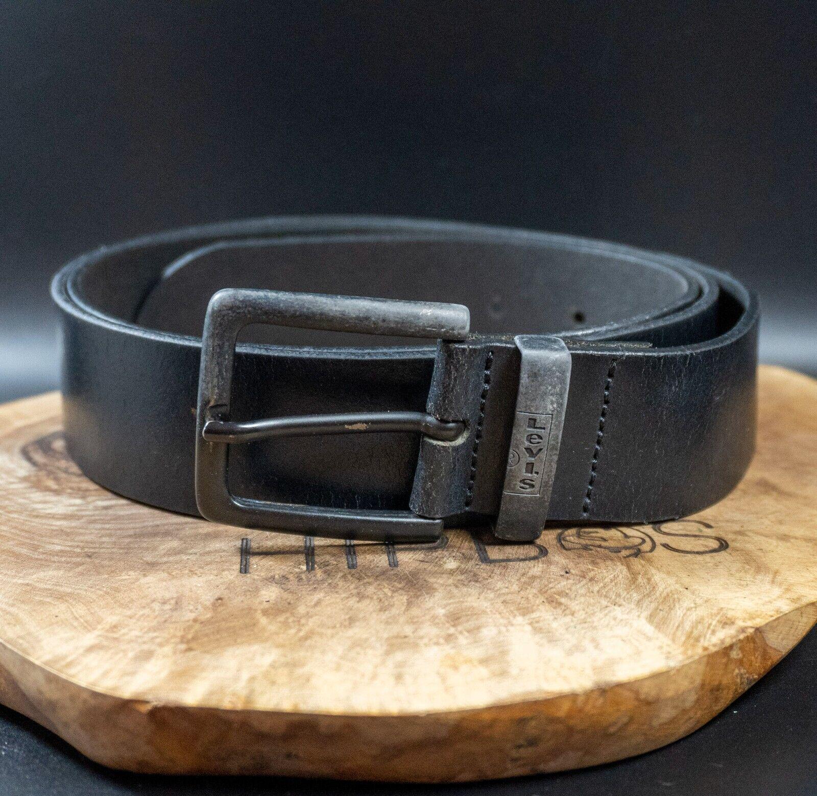 高評価！ Levis Belt Leather Jeans Belt Leather Vintage Belt Mens 小物