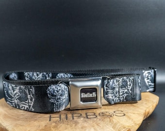 Buckle Down Herr Tygväv The Punisher Säkerhetsbälte Storlek XL