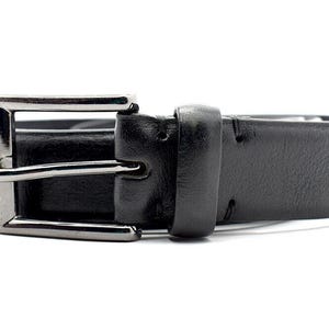 Frank & Oak Classic Mens Leather Belt Black Size 36