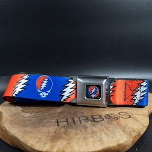 Buckle Down Fabric Webbing Belt Steal Your Face Seatbelt Belt Regular 24&quot;-38&quot;