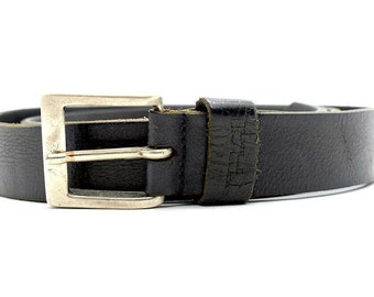 Trail Vintage Original Mens Leather Belt Black Size 38