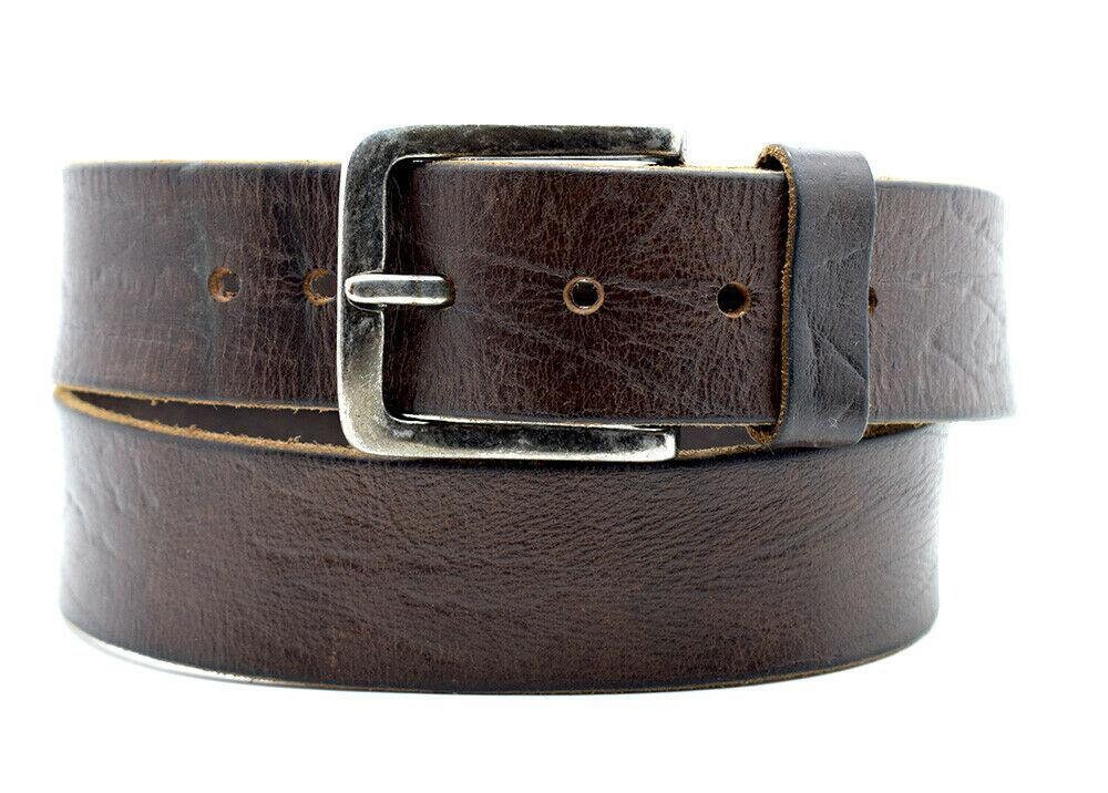 Blue Vintage Original Vintage Mens Real Leather Belt Brown - Etsy
