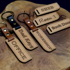 Personalised Key Chain Custom Keyrings Wooden Keychain Personalised Gift Engraved Keyring with Your Text Name