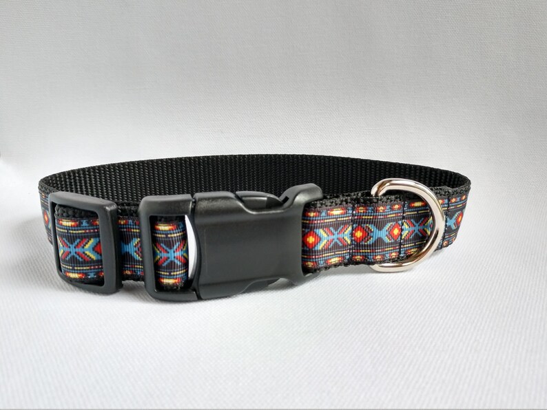 Aztec Print Dog Collar 3/4 and 1 Widths Etsy