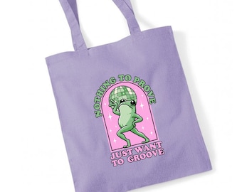 Frog Dancing Tote Bag | Tote Gift | Funny Tote
