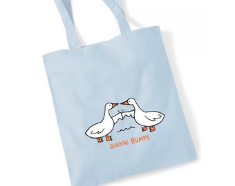 Goose Bumps Tote Bag | Tote Gift | Funny Tote