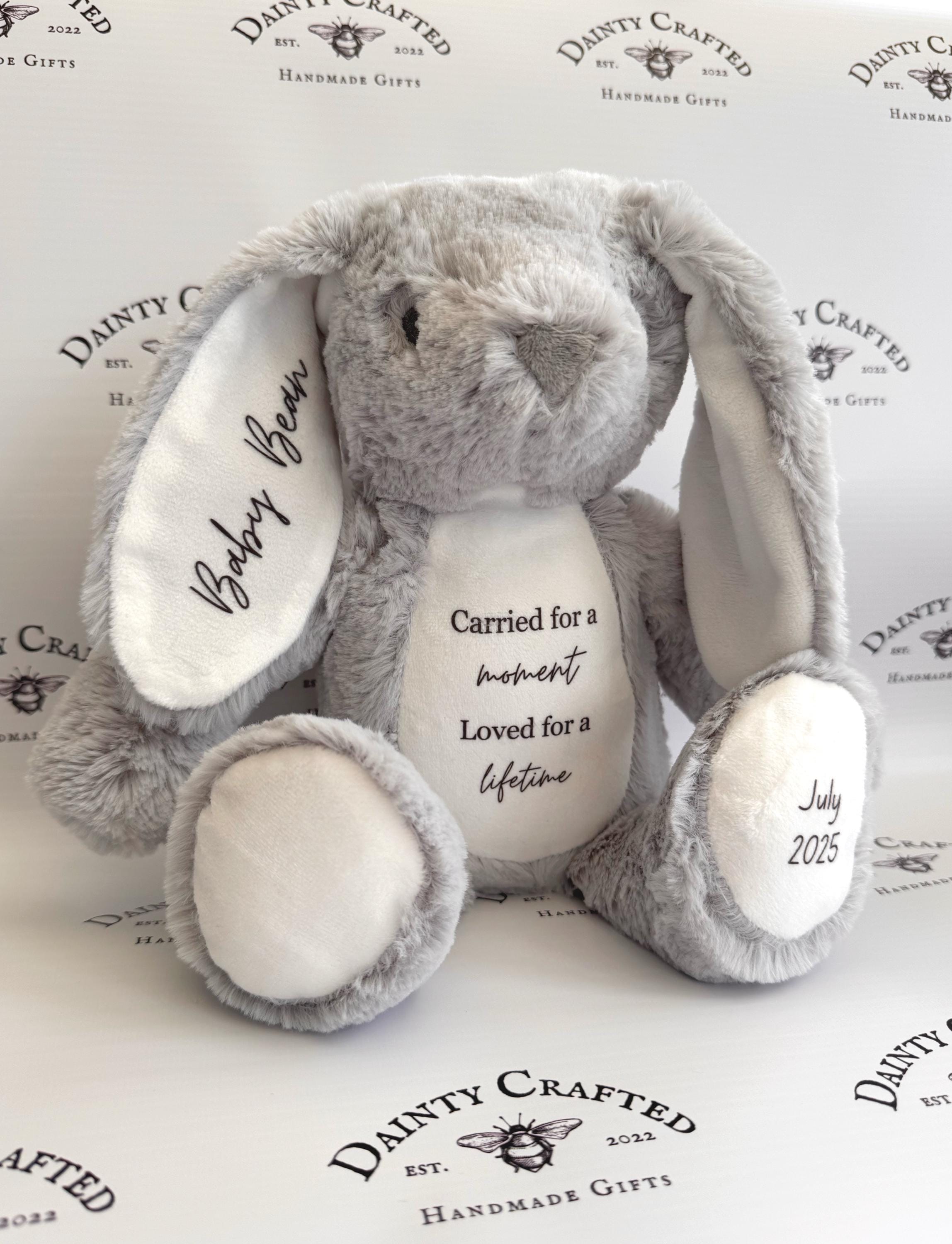 Personalised Bunny Baby loss Miscarriage Keepsake Bauble