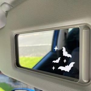 Fledermäuse & Sterne Autospiegel Aufkleber | Niedliche Aufkleber | Vinyl-Aufkleber | Witziger Sticker
