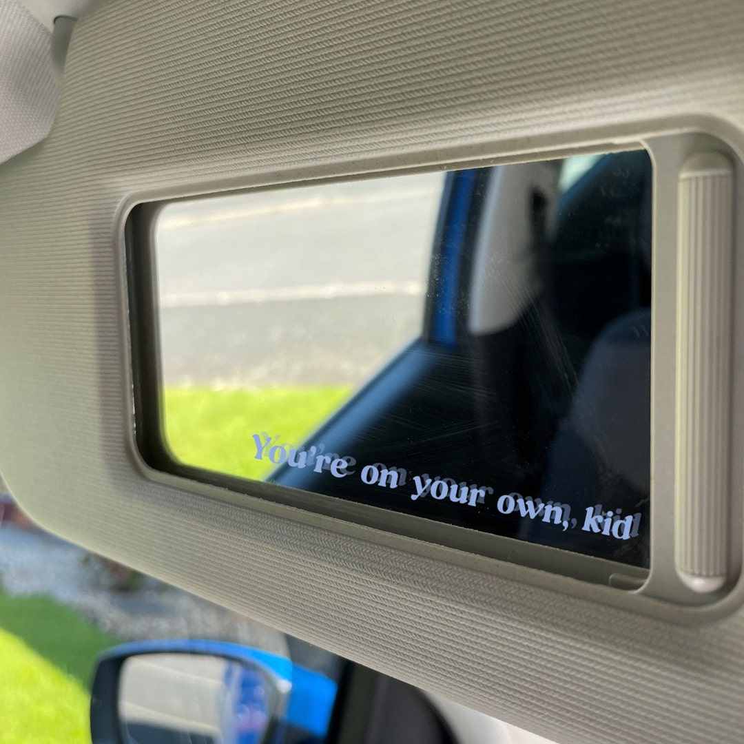 You're on Your Own Kid Car Decal Sticker Mirror Etsy