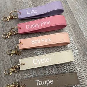 Personalised wristlet keyring Personalised gift Keychain Initials gift New Car Bridesmaid gifts image 3