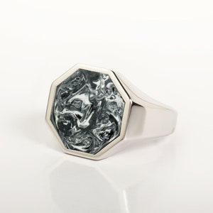 Meteorite signet ring clearance