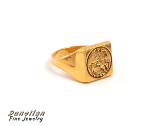 Pure gold shop ring mens
