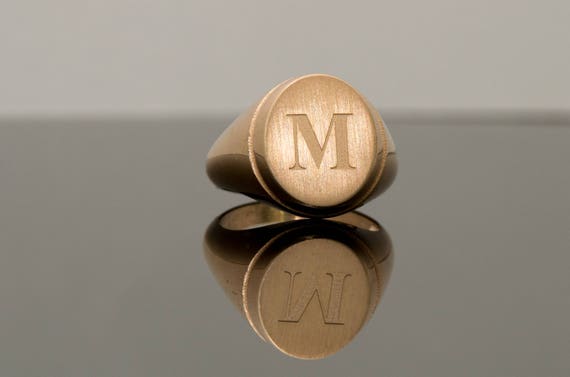 Etsy monogram ring best sale