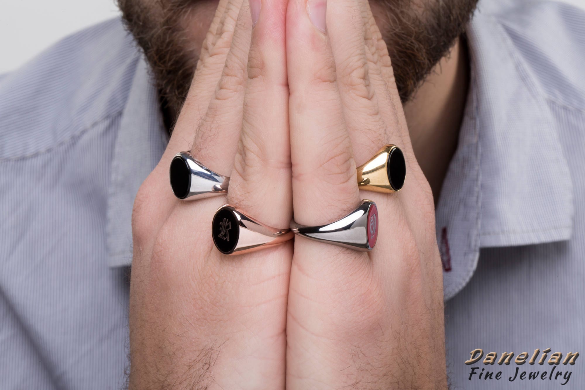 silver onyx ring