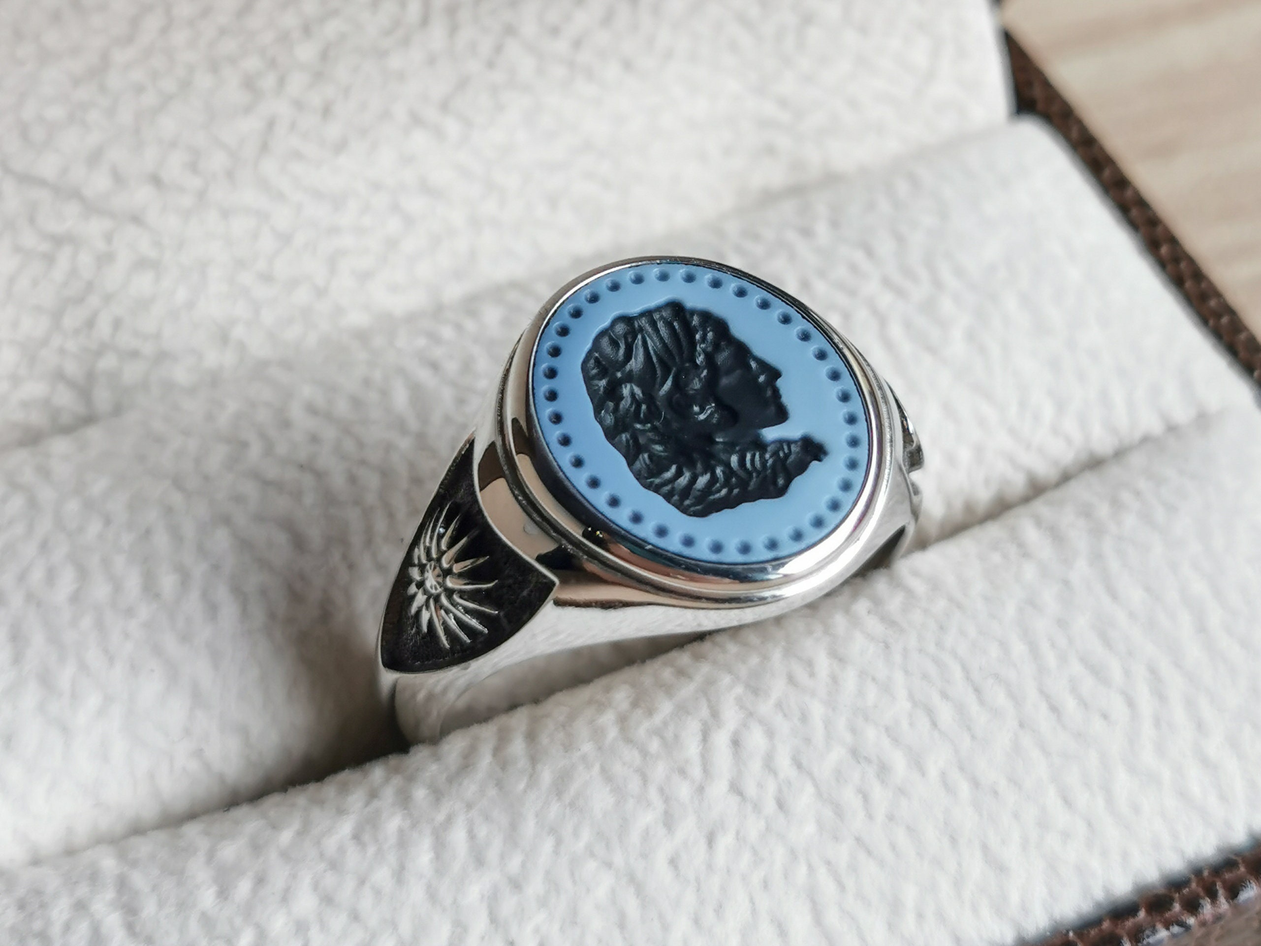 Custom intaglio sale ring