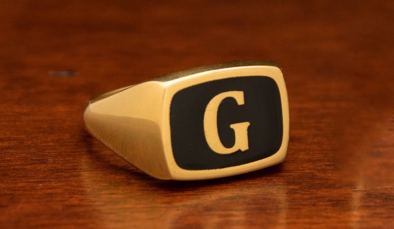 CAPECE GIOIELLIERI Semetra letter G ring with diamonds
