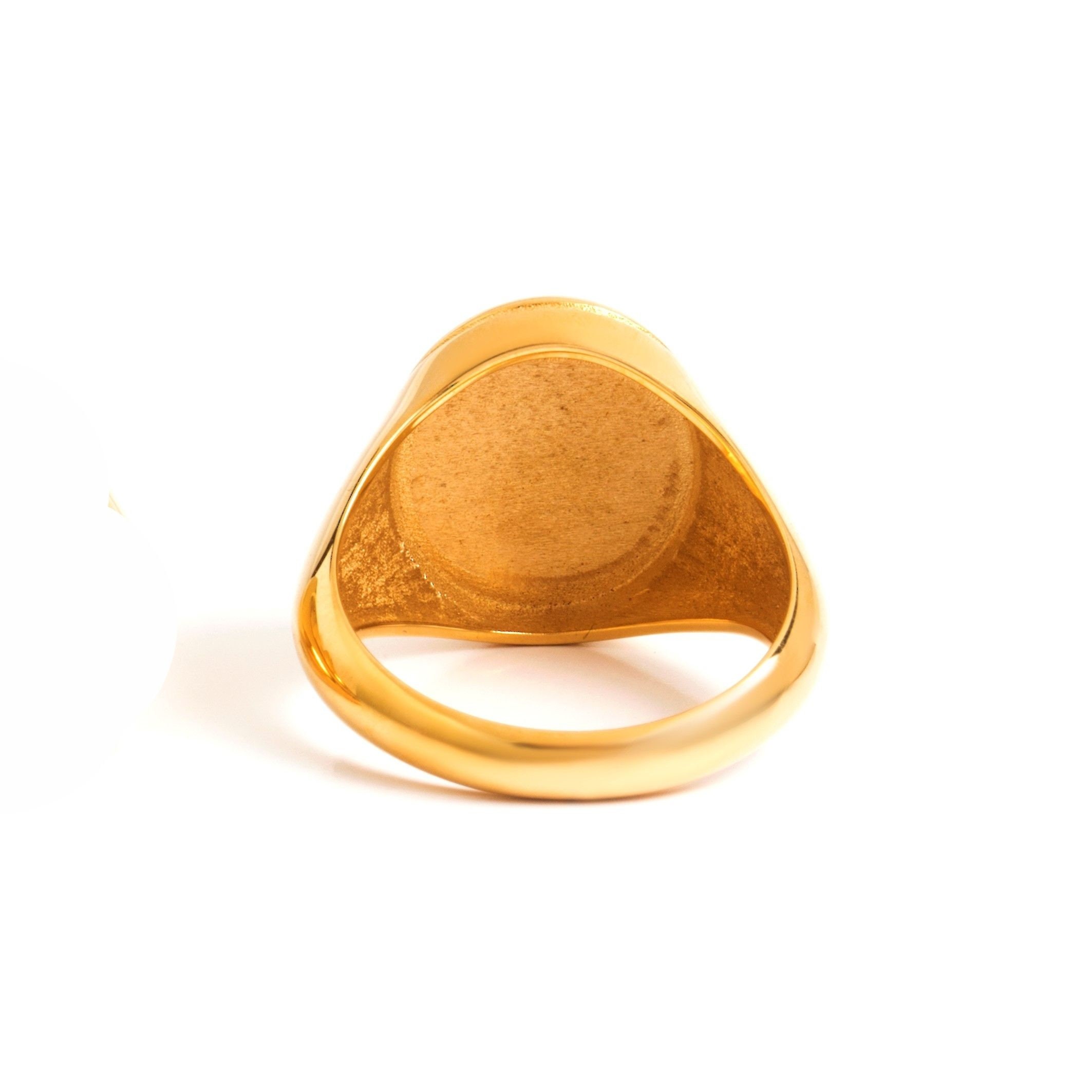 Solid Gold Ring Man Custom Ring Mens Gold Ring Etsy Canada