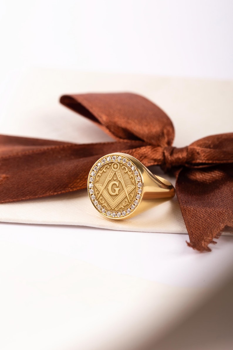 Joyas Anillos De Oro De 18 Quilates Para Hombres Anillo De C | Cuotas