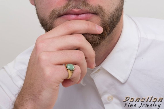 Gold signet ring little finger sale