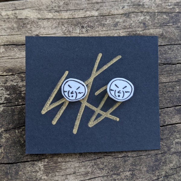 Handmade Stray Kids SKZ Lee Know Jureumi Mr. Wrinkles stud earrings