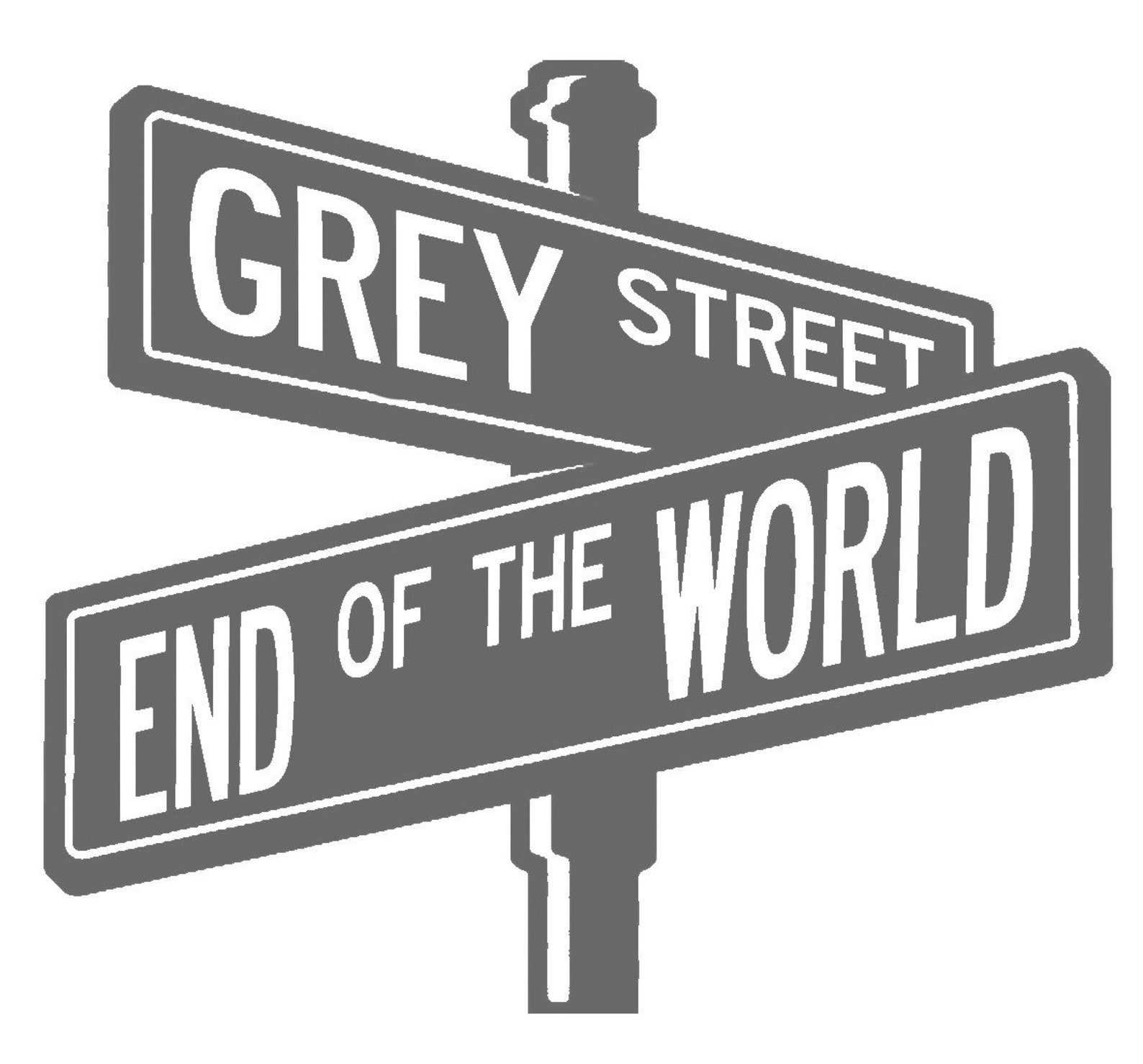 Dmb Inspired Grey Street/end of the World Street Sign Decal Etsy