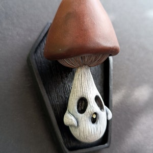 Fungus Fangus Sculpture- Mushroom art- Ooak - Creepy Art - art - Creepy Cute - cute Mushrooms - Gothic Decor - The Moth Stigma