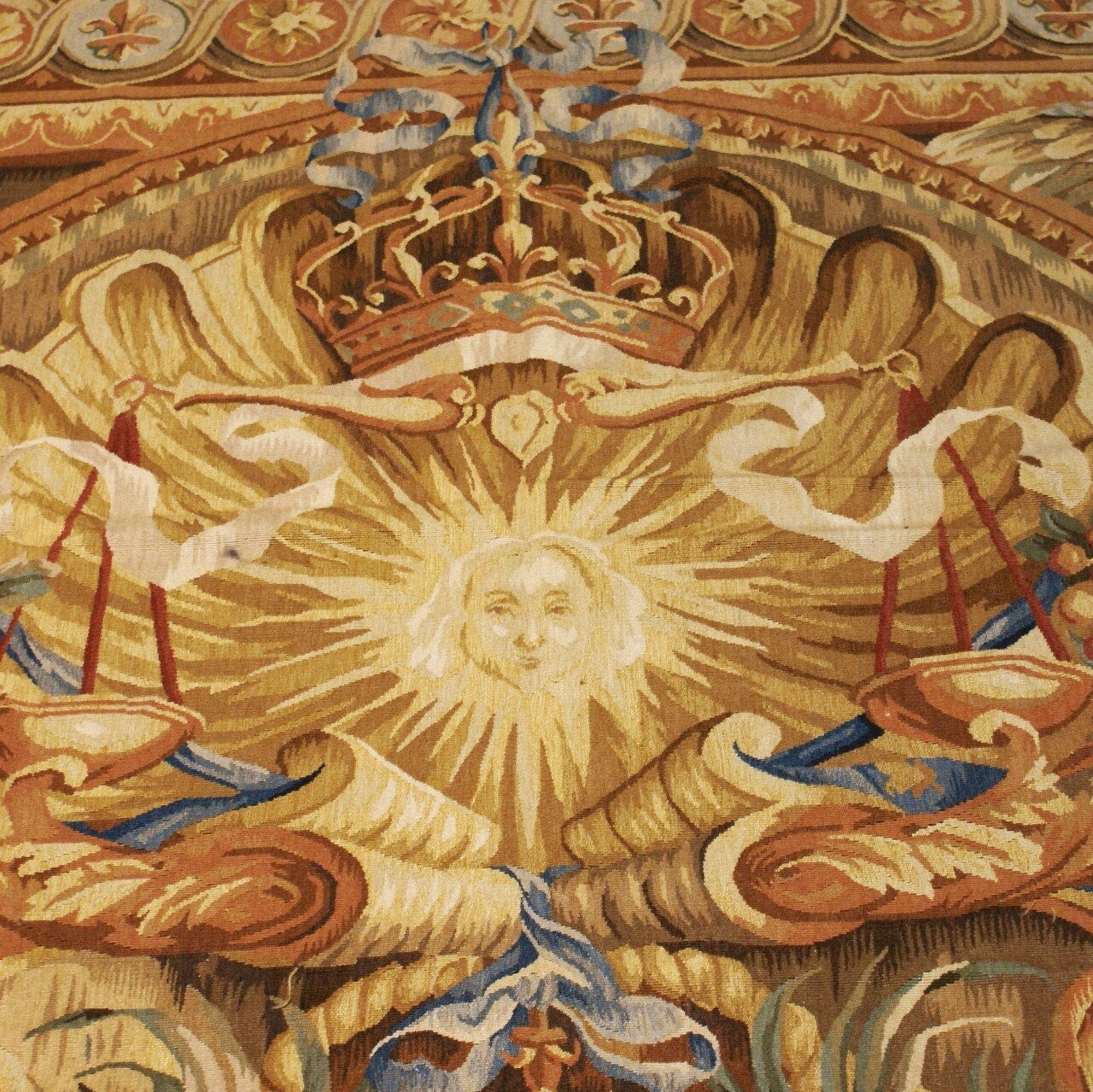 Aubusson Tapestry Antique Reproduction European Handwoven French