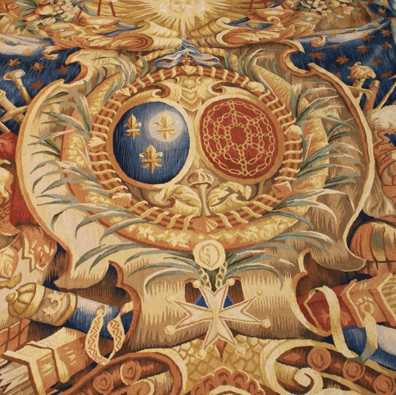 Aubusson Tapestry Antique Reproduction European Handwoven French