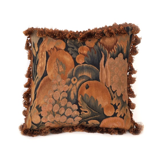 Luxury Throw Pillow Cover Hand Woven French Gobelins Etsy