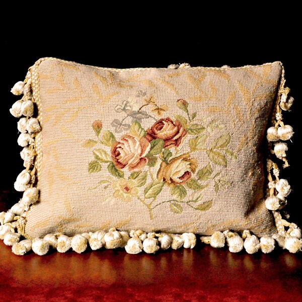 Vintage Needlepoint Pillows Etsy