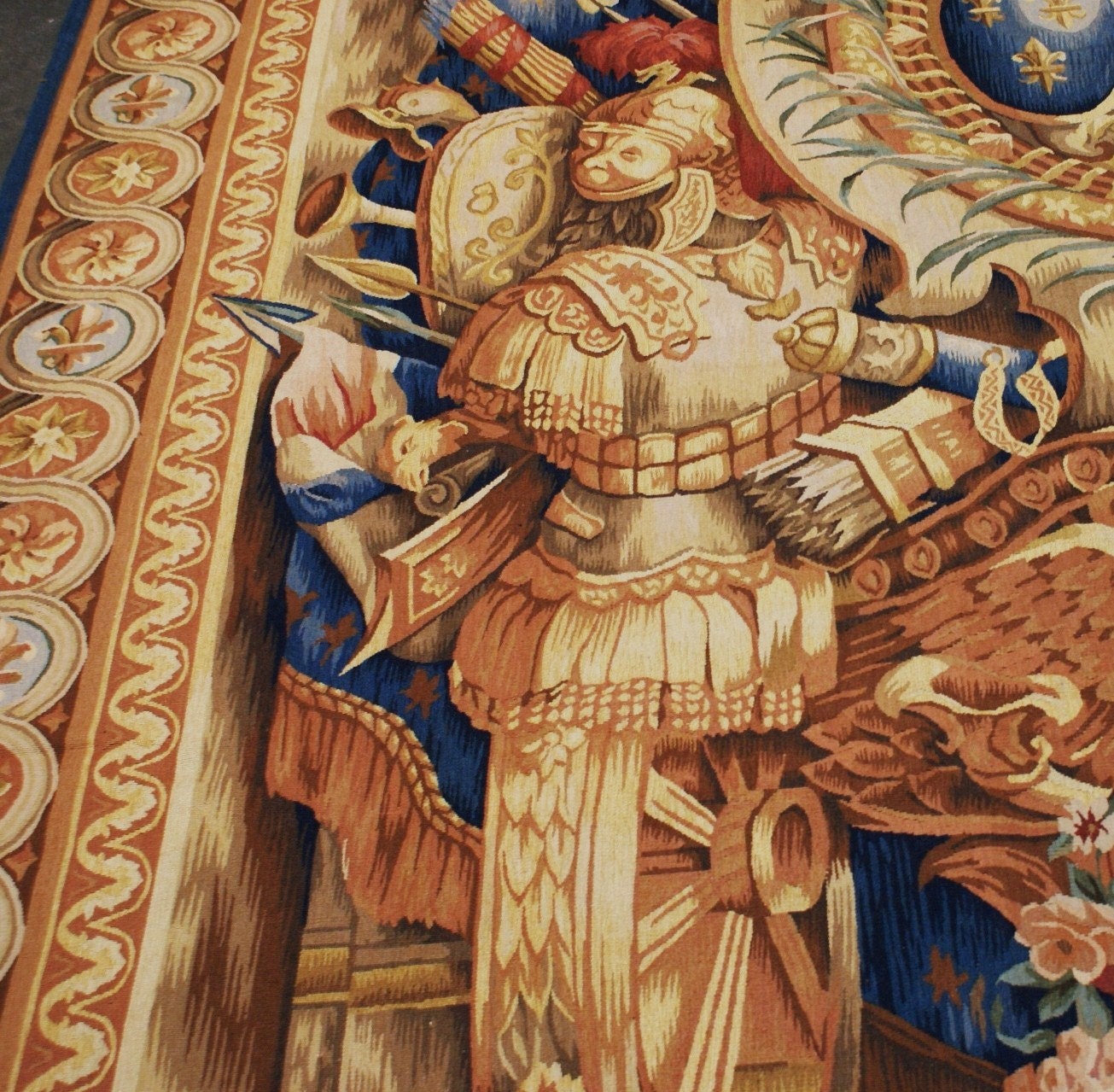 Aubusson Tapestry Antique Reproduction European Handwoven Etsy