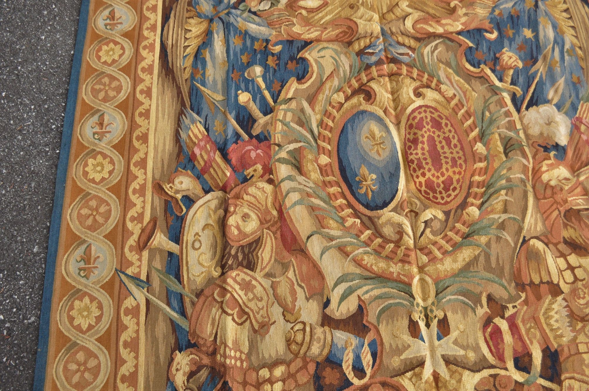 Aubusson Tapestry Antique Reproduction European Handwoven Etsy