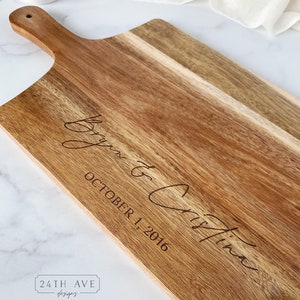 Personalized Cutting Board - Engraved Cutting Board, Custom Cutting Board, Closing Gift, Wedding Gift, Anniversary Gift, Engagement