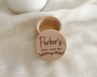 Tooth Fairy Box, Tooth Fairy Holder, Kid's Tooth Fairy Box, First Birthday Gift Keepsake, Personalized Tooth Fairy Box with lid