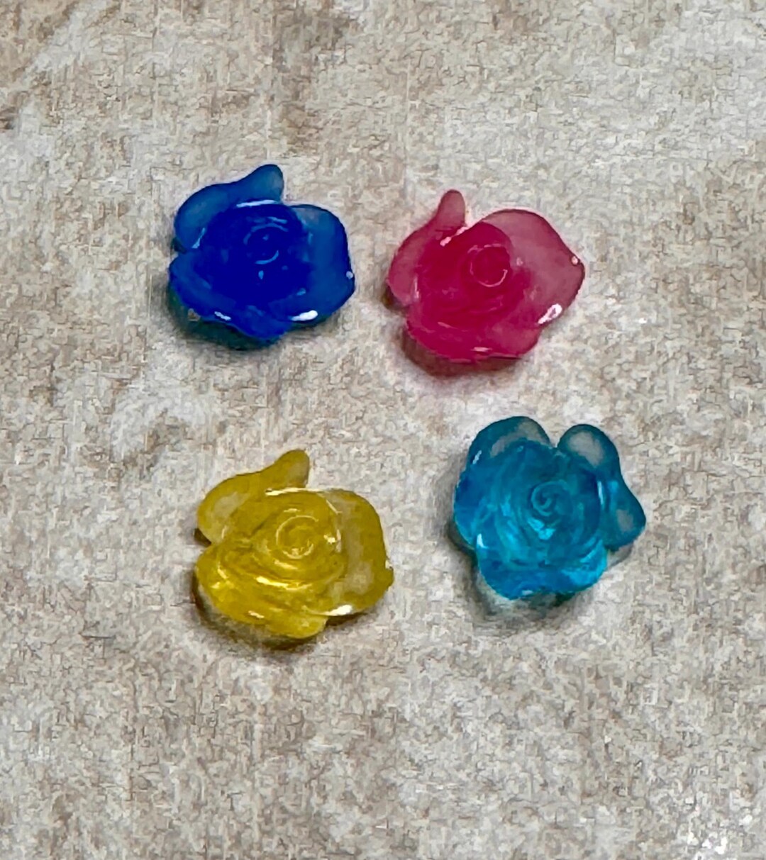 Micro Miniature 3D Roses 5mm (4 Total) - Etsy
