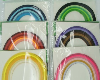 100 bandes papier quilling 5mm de large-moutarde