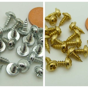 30 mini-vis petites 11mm acier ou doré pour cartonnage métal au choix vis bricolage quincaillerie