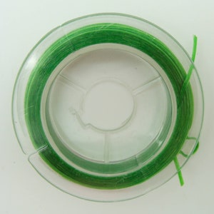 FIL Elastique Stretch 0,8mm 10m env Couleur au choix multifibre DIY bijoux Loisirs créatifs cordon Vert