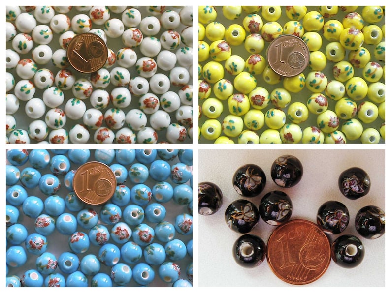 20 perles fleurs roses métal aluminium 6mm BLEU CLAIR DIY création bijoux