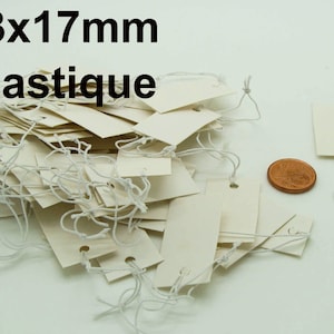 Etiquettes pour bijoux ou petits objets pour prix ou référence au choix Rectangle 33x17 50p