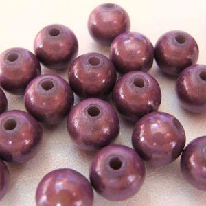 Perles Miracle magique acrylique ronde Nacrées Lot au choix DIY création bijoux 9 Violet 8mmx20p
