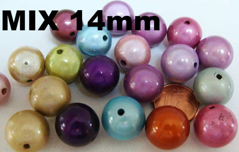 Perles Miracle magique acrylique ronde Nacrées Lot au choix DIY création bijoux image 6