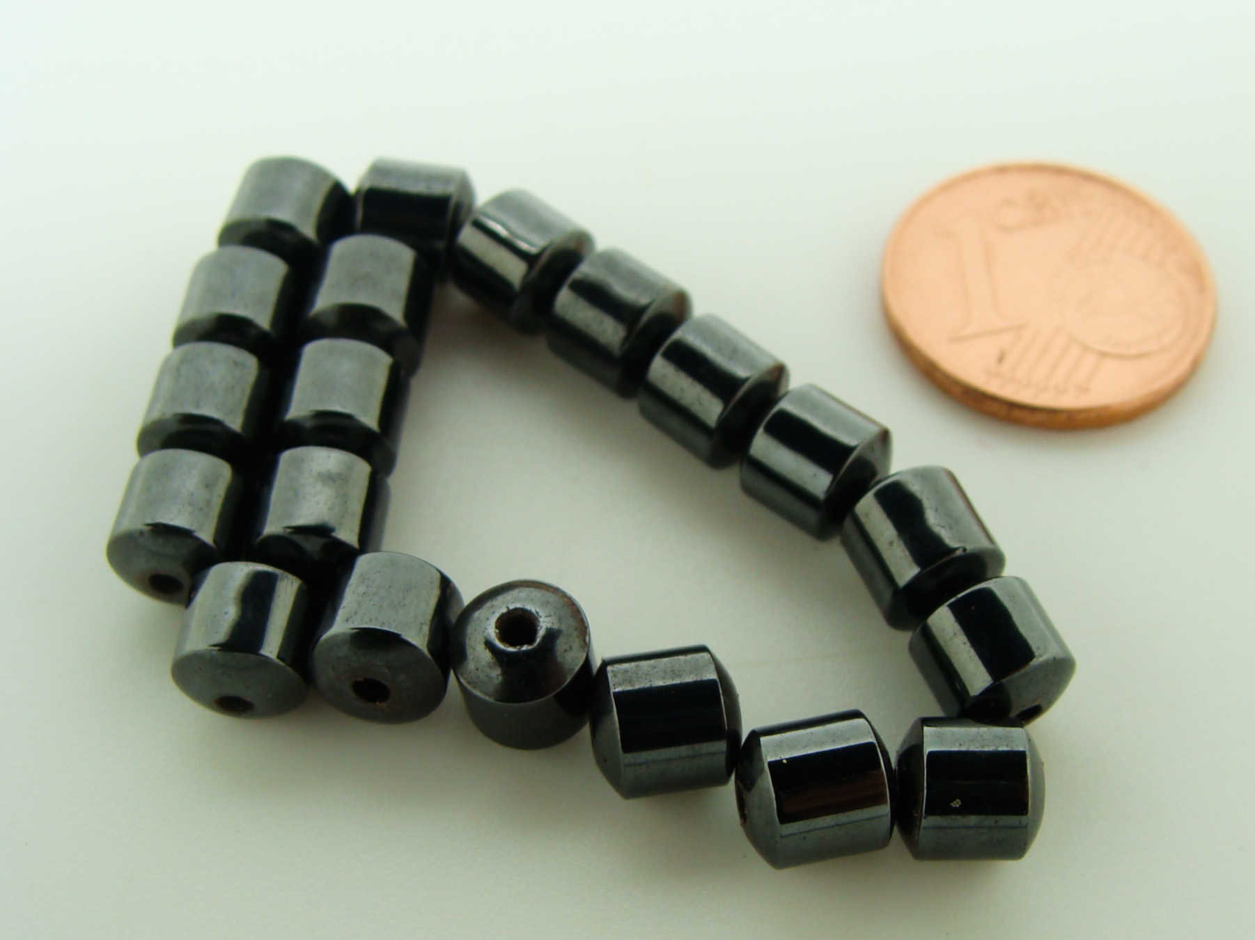 Lot De 50 Perles En Hématite Magnétique 8mm - Fil 39cm Environ - Neuf