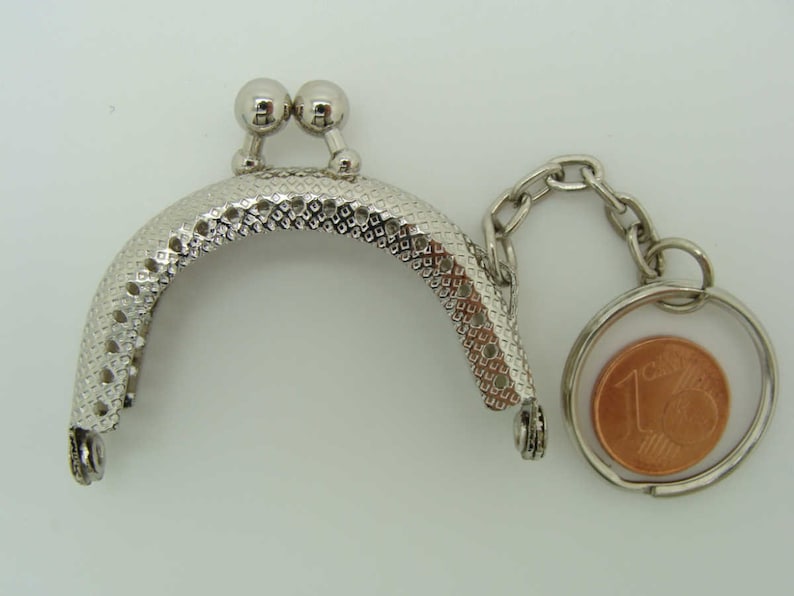 Fermoir Porte-monnaie argenté hématite cuivré ou doré modèle au choix Pochette décoration à coudre image 3