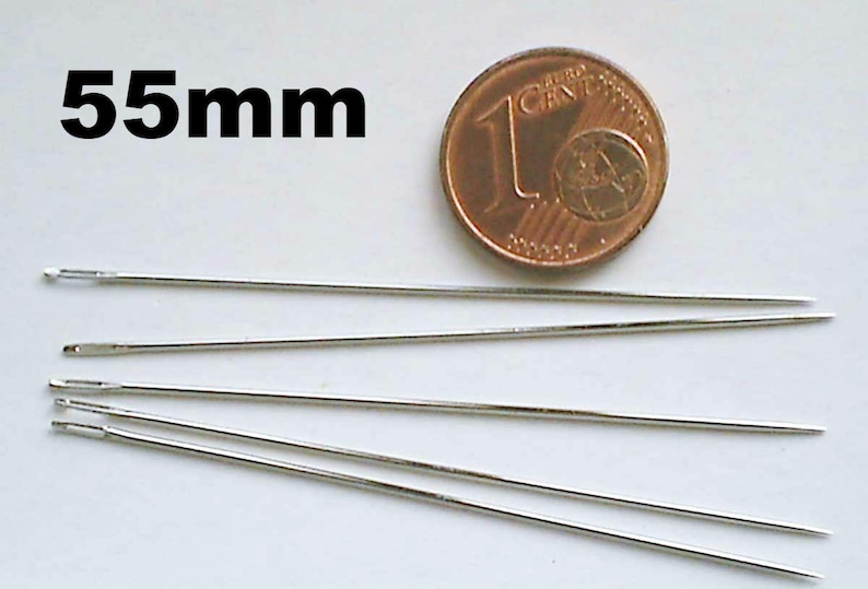 Perle Facile, Extra Thin/Fine Longue Perlage Main Aiguilles à