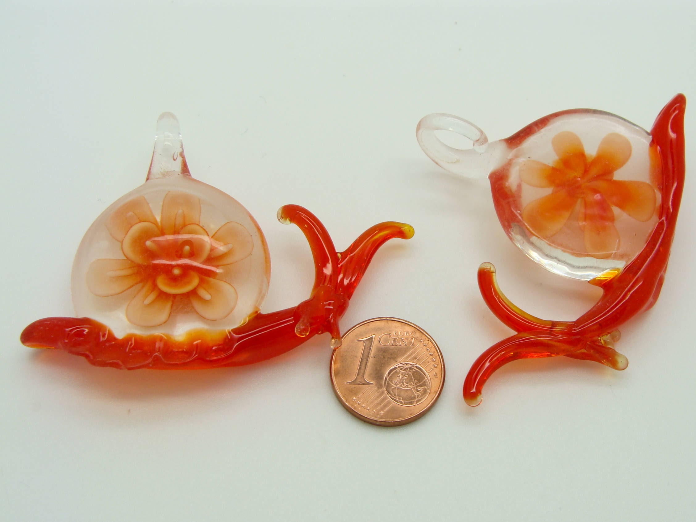 Pendentif Attrape-soleil Coquille D'escargot HAB & GUT – Mobile En Résine Et Métal, 8x8 Cm, Couleur Verte Transparente – Décoration Murale Ou Fenêtre