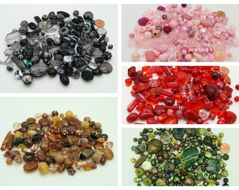 75 grammes perles acryliques teintes au choix pour création de bijoux