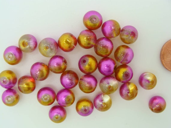 Lot de 20 Perles rondes en Bois 16mm Motif Lièrres