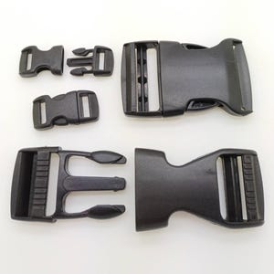 Fermoirs à clic pour sangle Attache rapide pour fermeture boucle réglable sac sacoche cartable mercerie modèle au choix